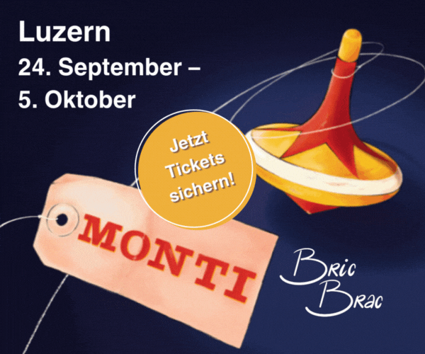 Banner: Circus Monti, Luzern, 12.–29.09.2025