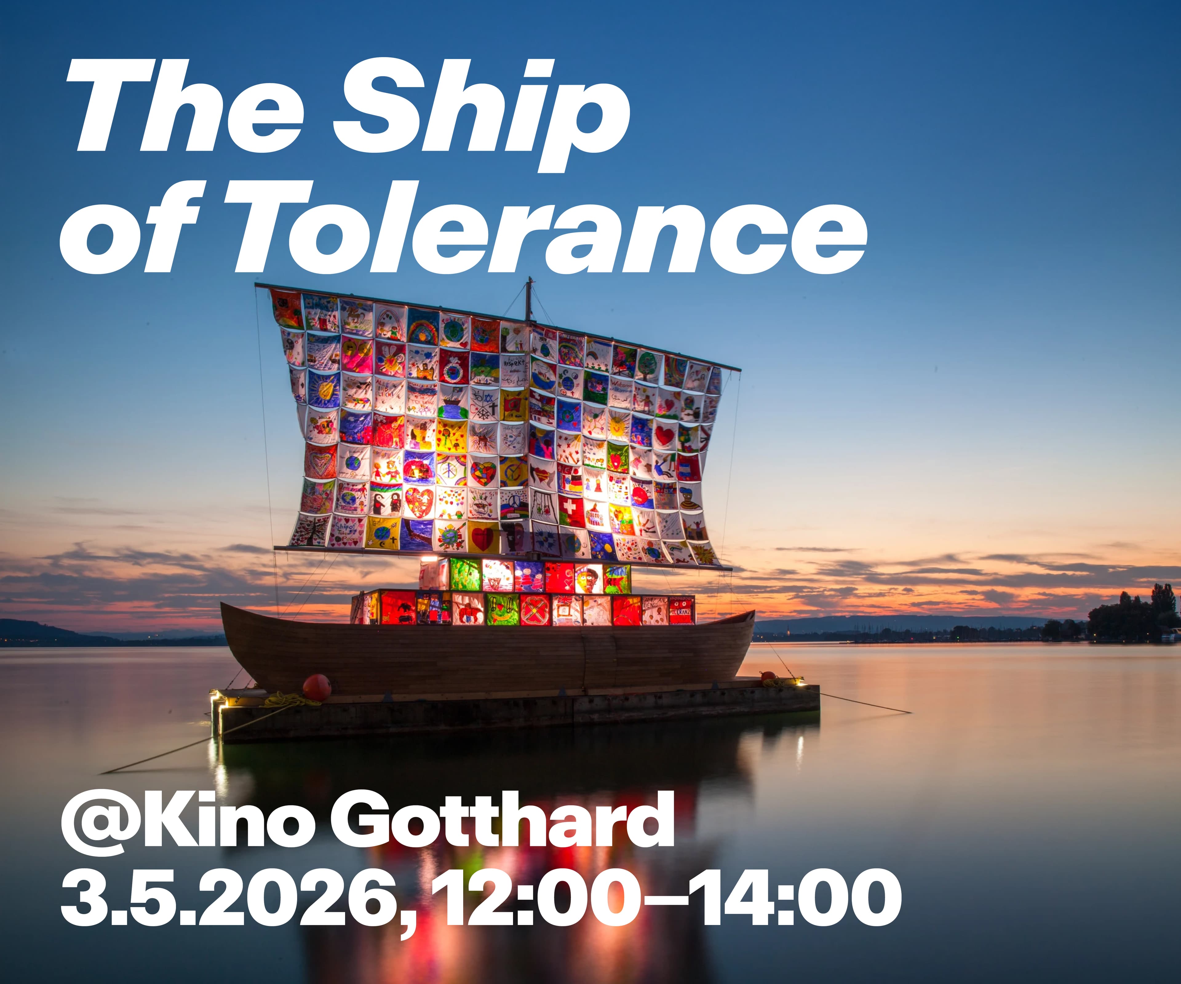 Banner: Kunsthaus Zug, Ships of Tolerance