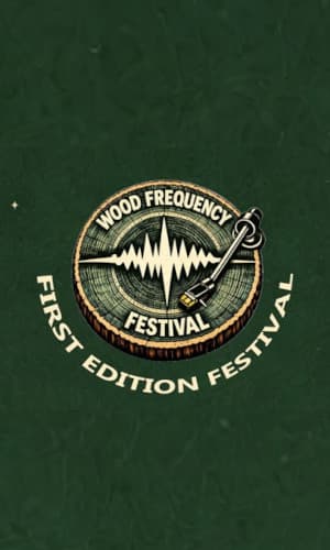 Banner extern: Wood Frequency Festival